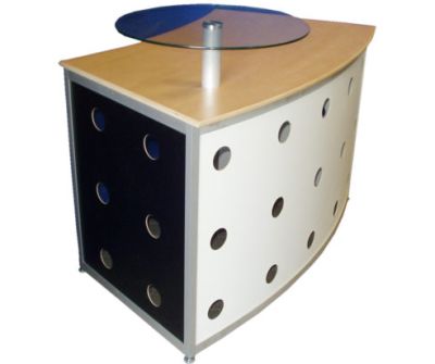 Glasplatte Rund Front Lochblende