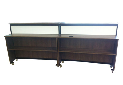 Leuchttheke Essen Akkubetrieb Board Wenge