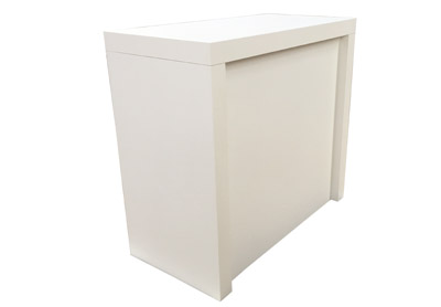 Messetheke Promotiontheke smart wei� lackiert